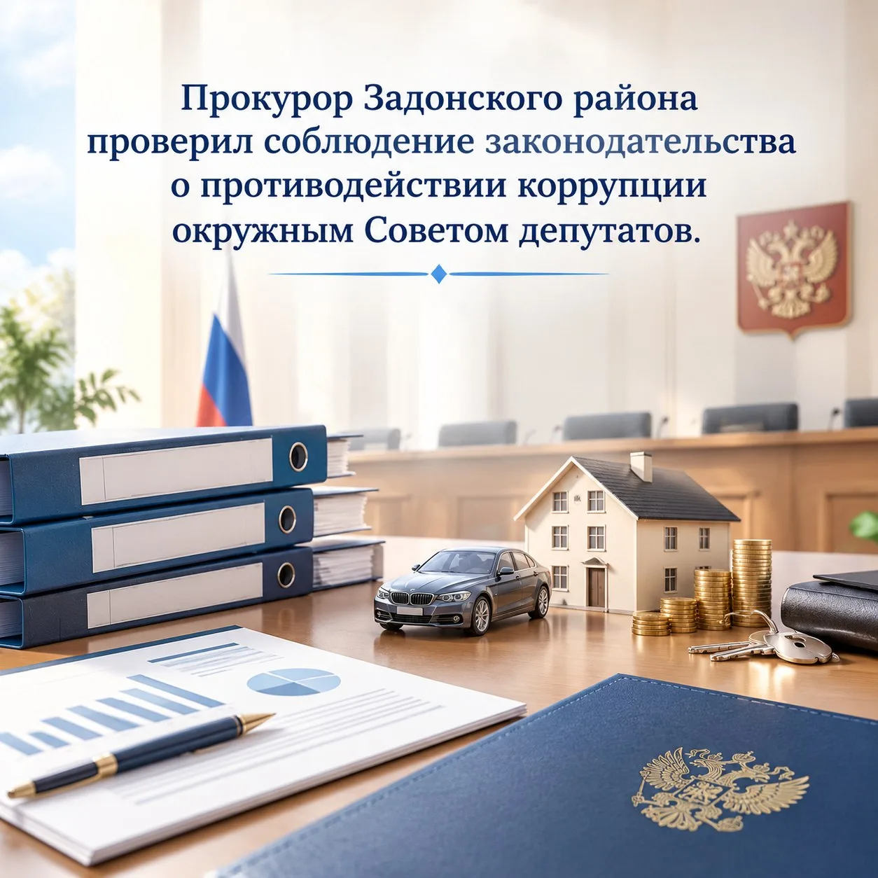 ✒Прокурор Задонского района проверил соблюдение законодательства о противодействии корр...
