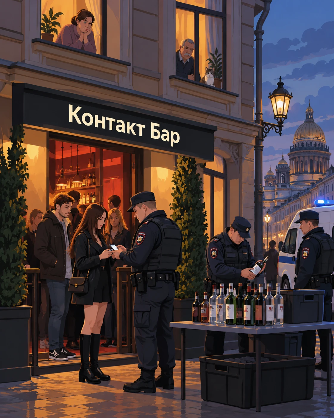 🍻 771 вызов полиции: в Санкт-Петербурге массово проверили «Контакт Бары»