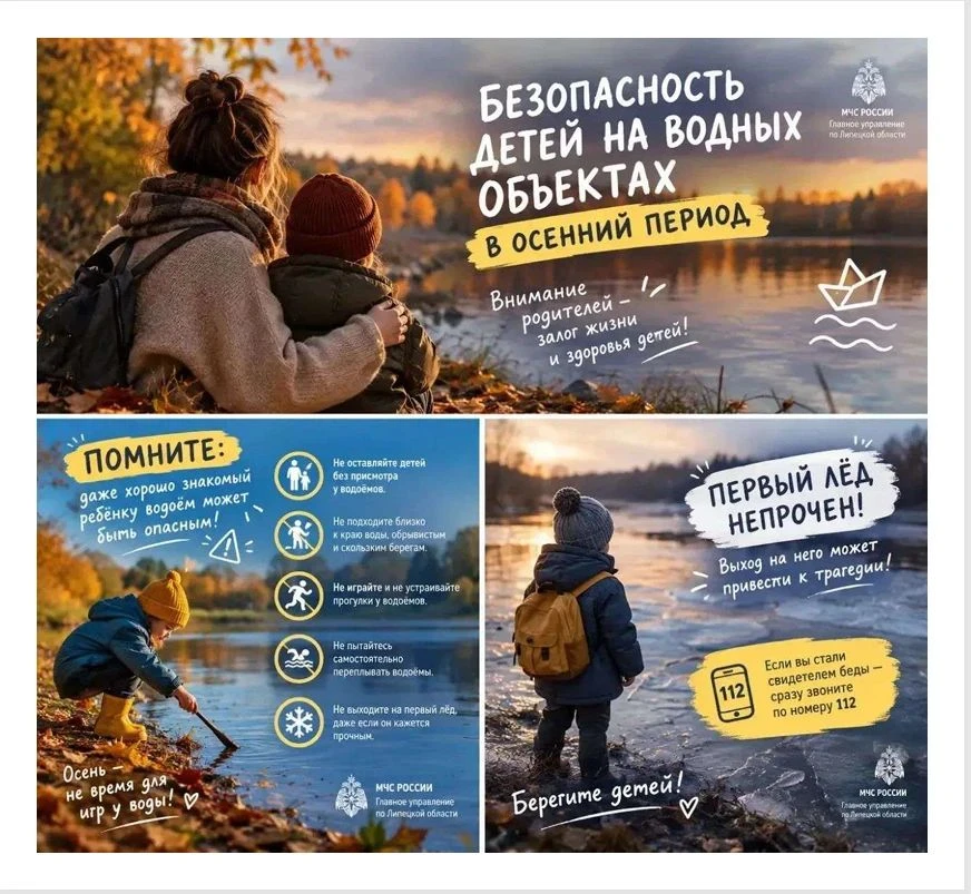 Водоёмы осенью это не место для прогулок