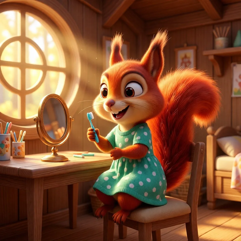 ☀️ Утро в Тёплом Лесу: просыпаемся вместе с белочкой Бусей! 🐿️✨