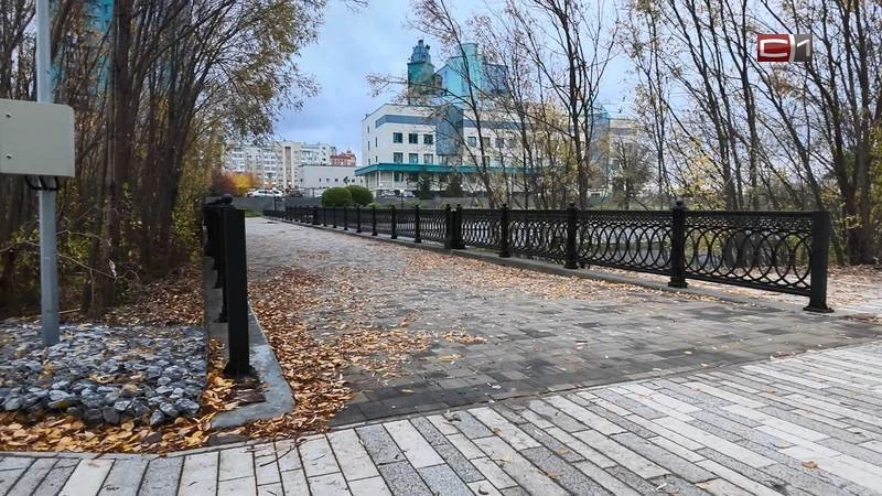 Последние штрихи: новая набережная Саймы в Сургуте готова на 95 процентов