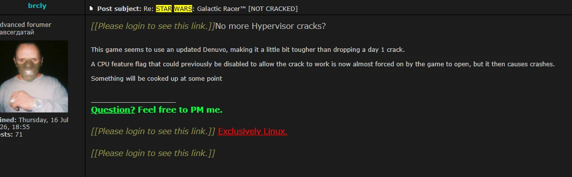 Denuvo усложнила взлом игр через гипервизор.