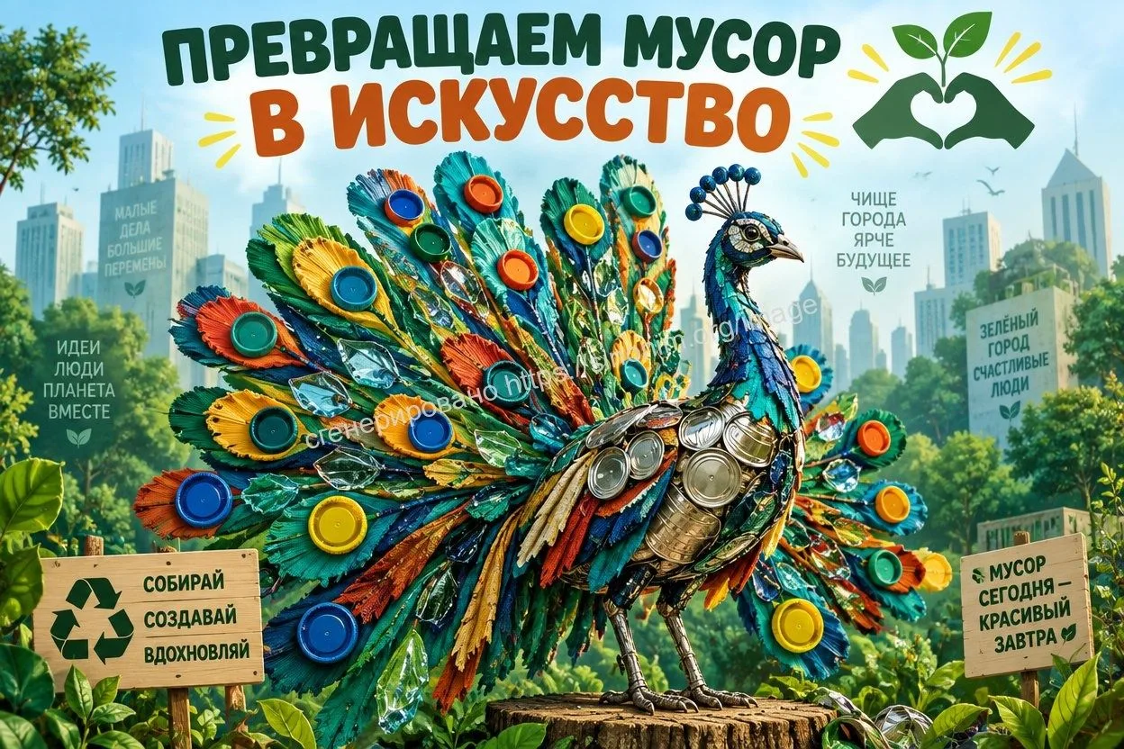 Превращаем мусор в искусство🎨♻