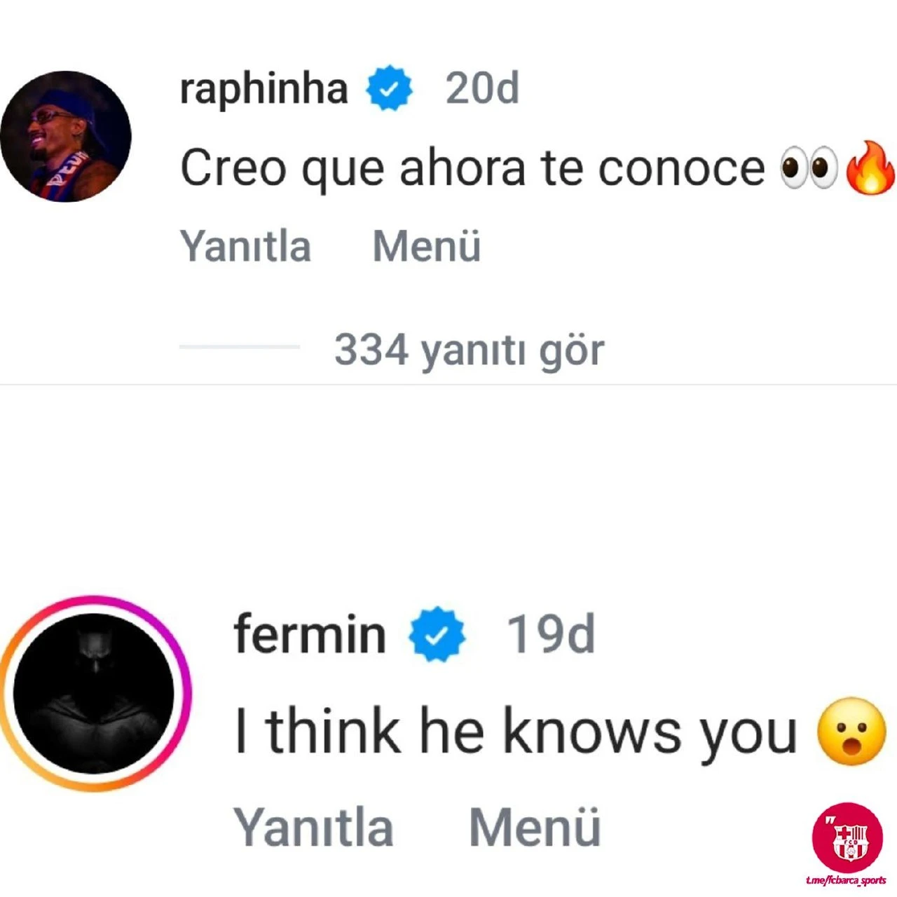 🇧🇷 Рафинья: «Думаю, теперь он тебя знает 👀🔥️️️️️️»