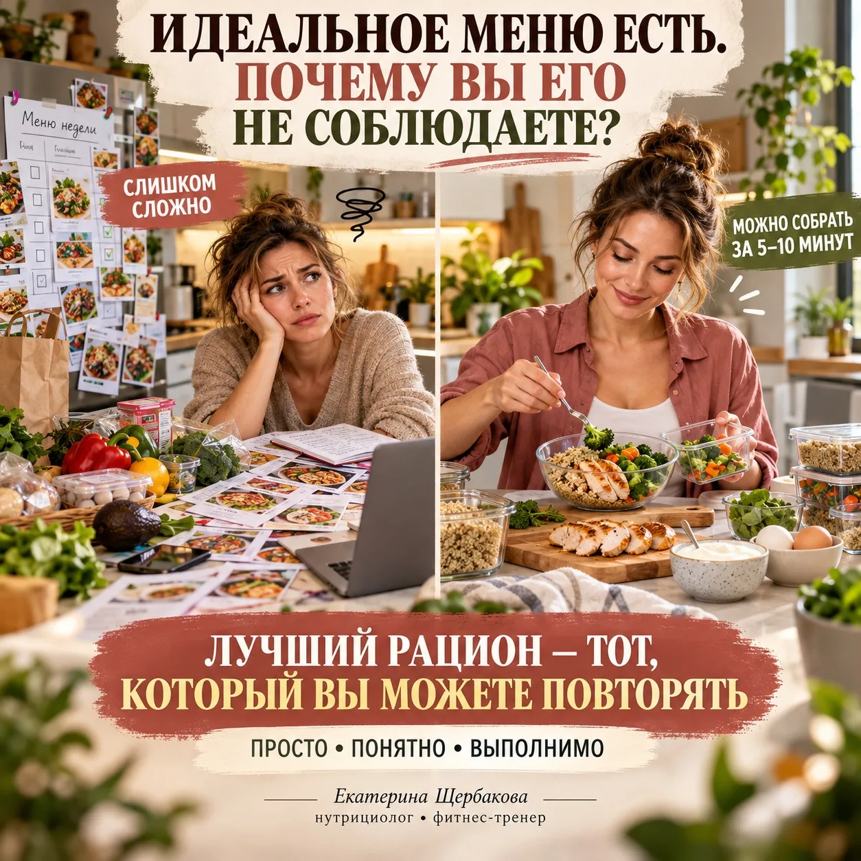 «У МЕНЯ ЕСТЬ ИДЕАЛЬНОЕ МЕНЮ. ПОЧЕМУ Я ЕГО НЕ СОБЛЮДАЮ?»