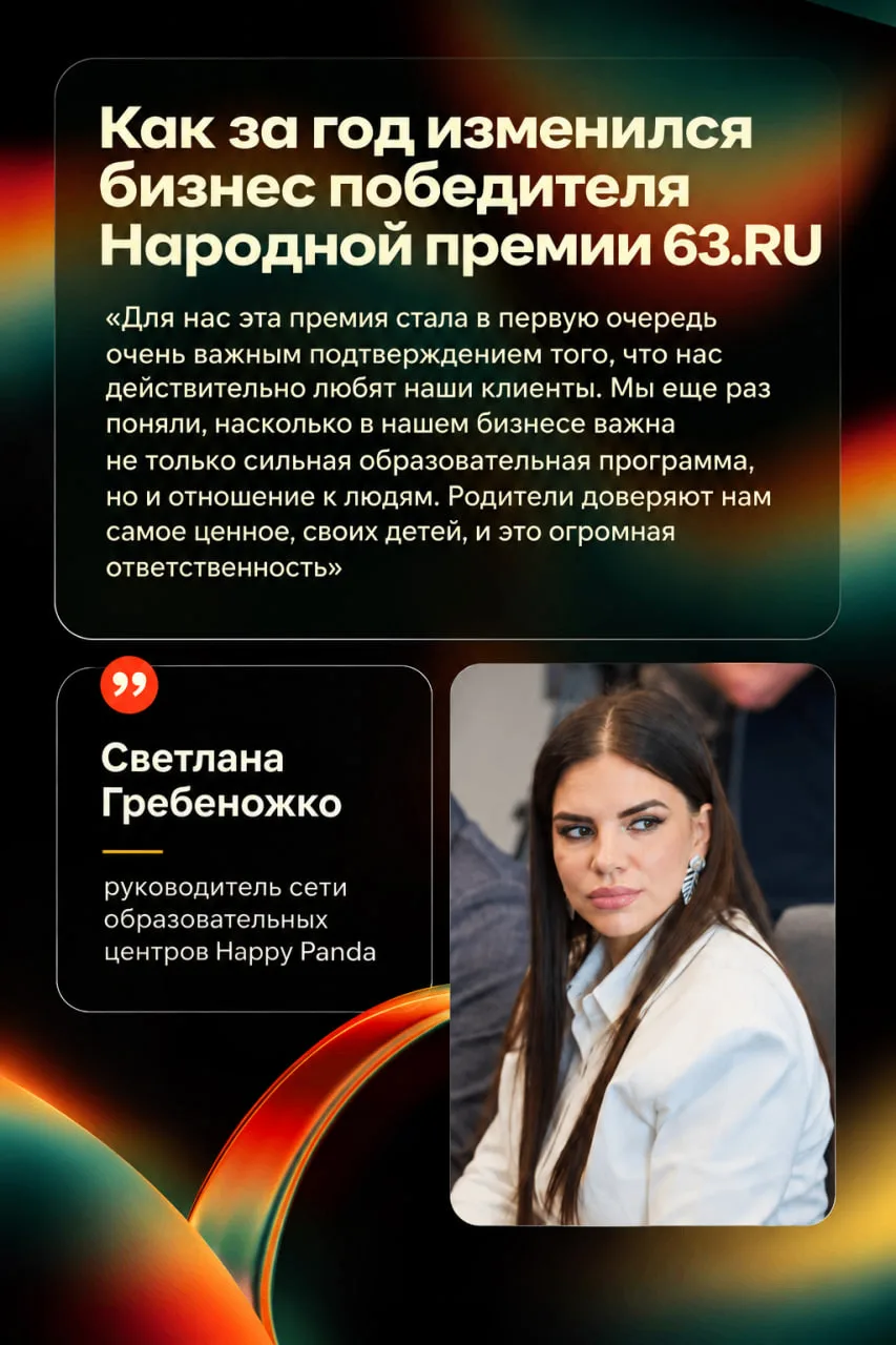 ⭐️ Продолжаем рассказывать о победителях первой Народной премии. В прошлом году лучшим ...