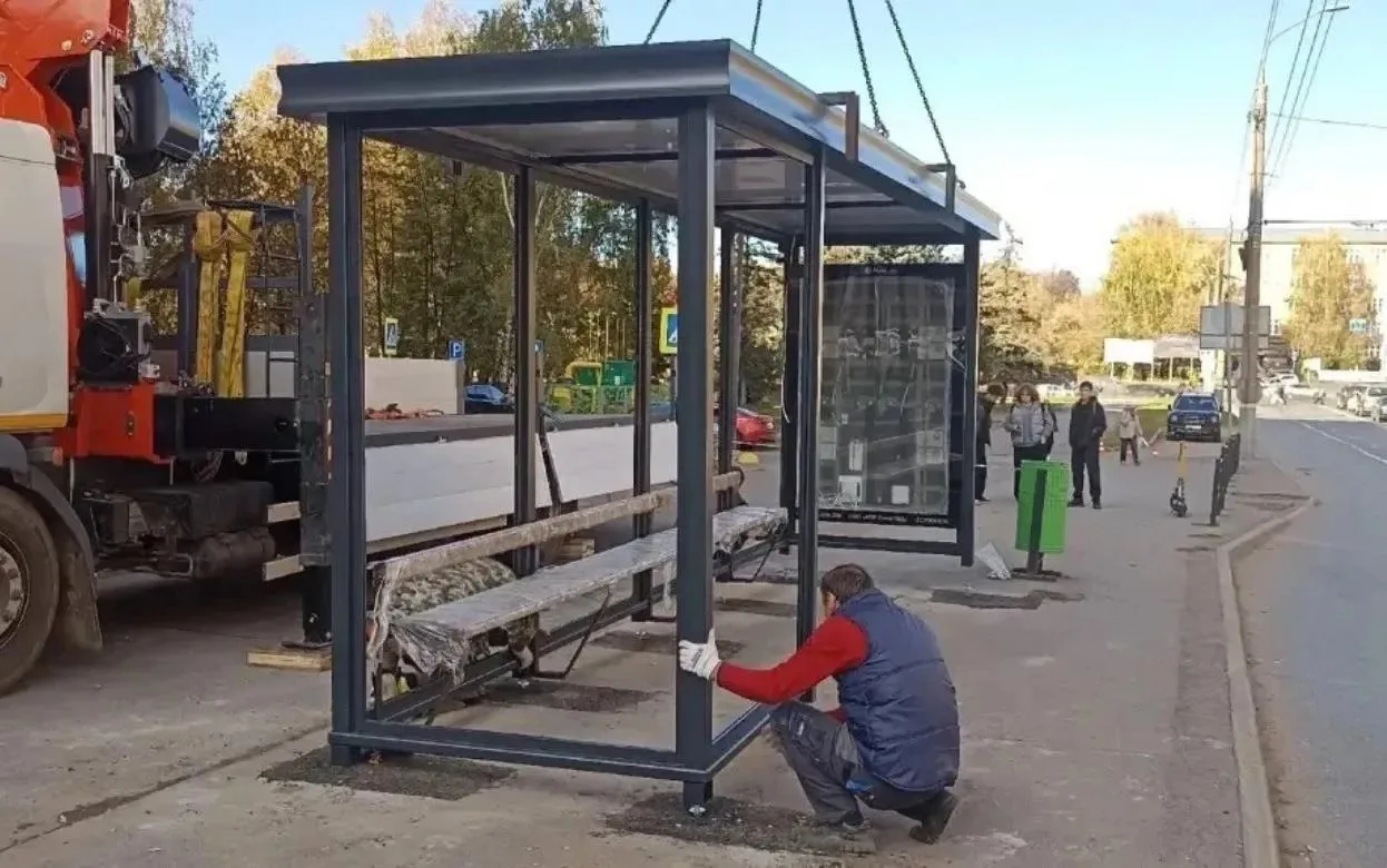 🚏Новые остановки установили на ул. Горького в Ижевске