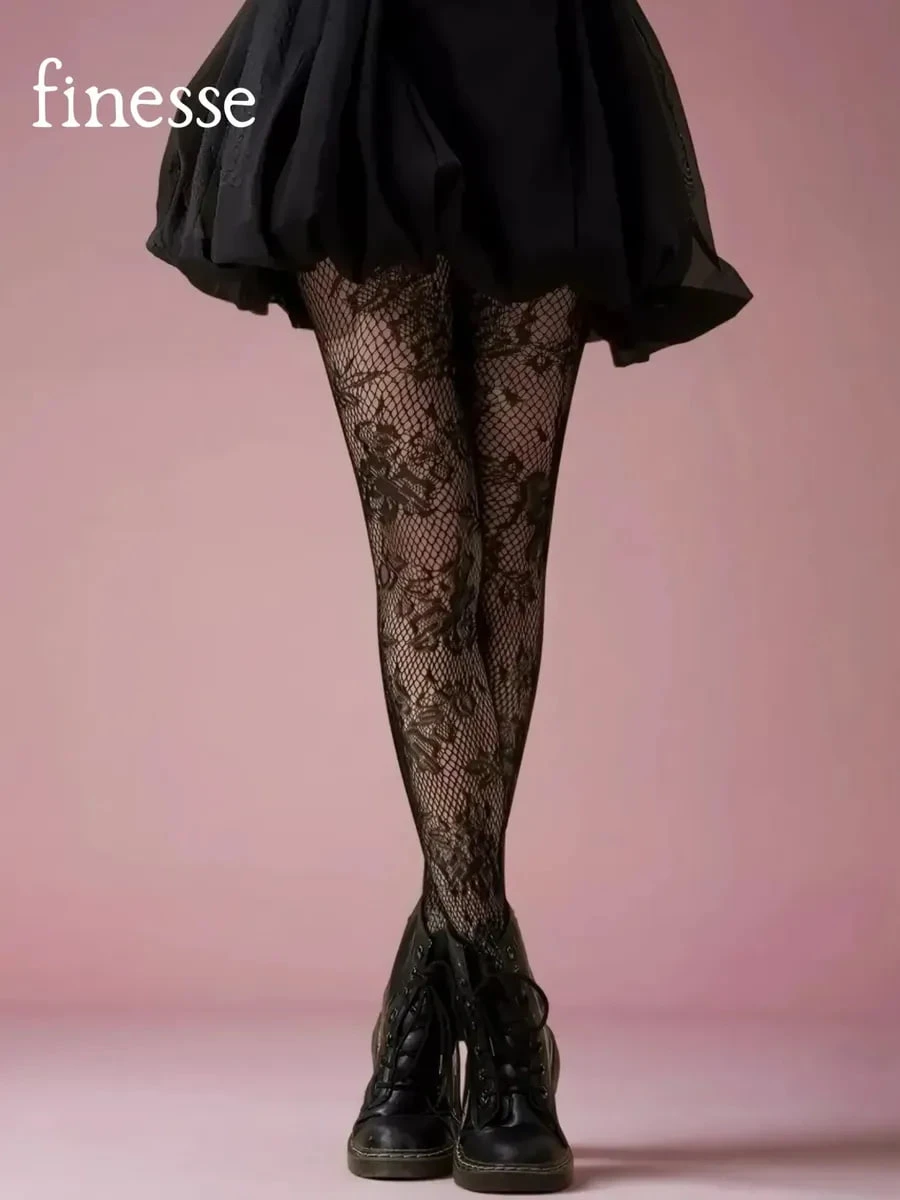 Кружевные колготки в сетку 💋
