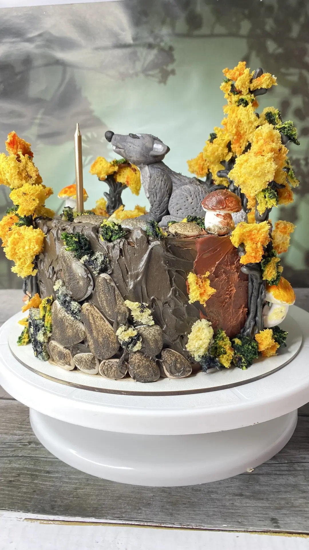 Когда мечты сбываются: торт, который покорит сердце любителя волков! 🎉
