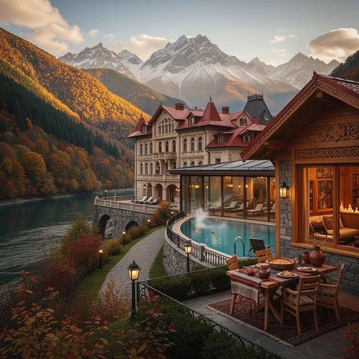 Осень среди гор Грузии 🍁