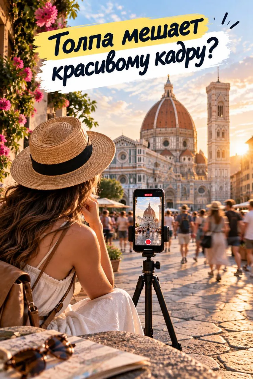 Толпа мешает поймать красивый кадр? Снимайте не фото