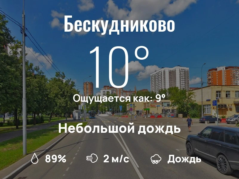 Что с погодой в Бескудниково?