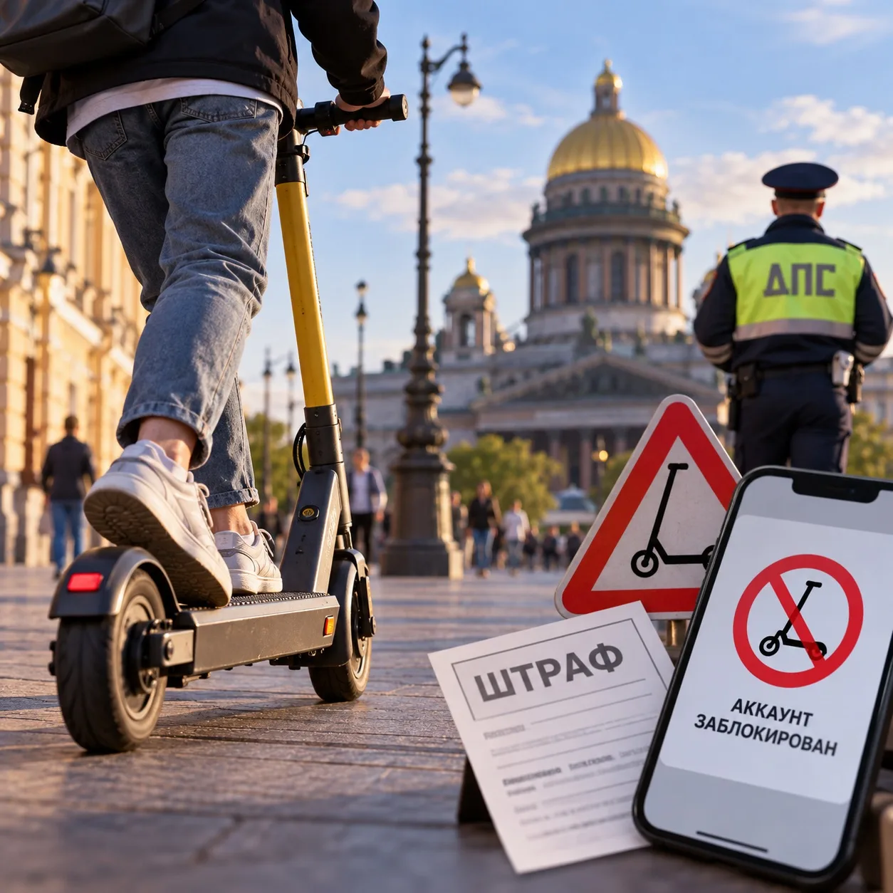 🛴 67 тысяч нарушений на электросамокатах за сезон