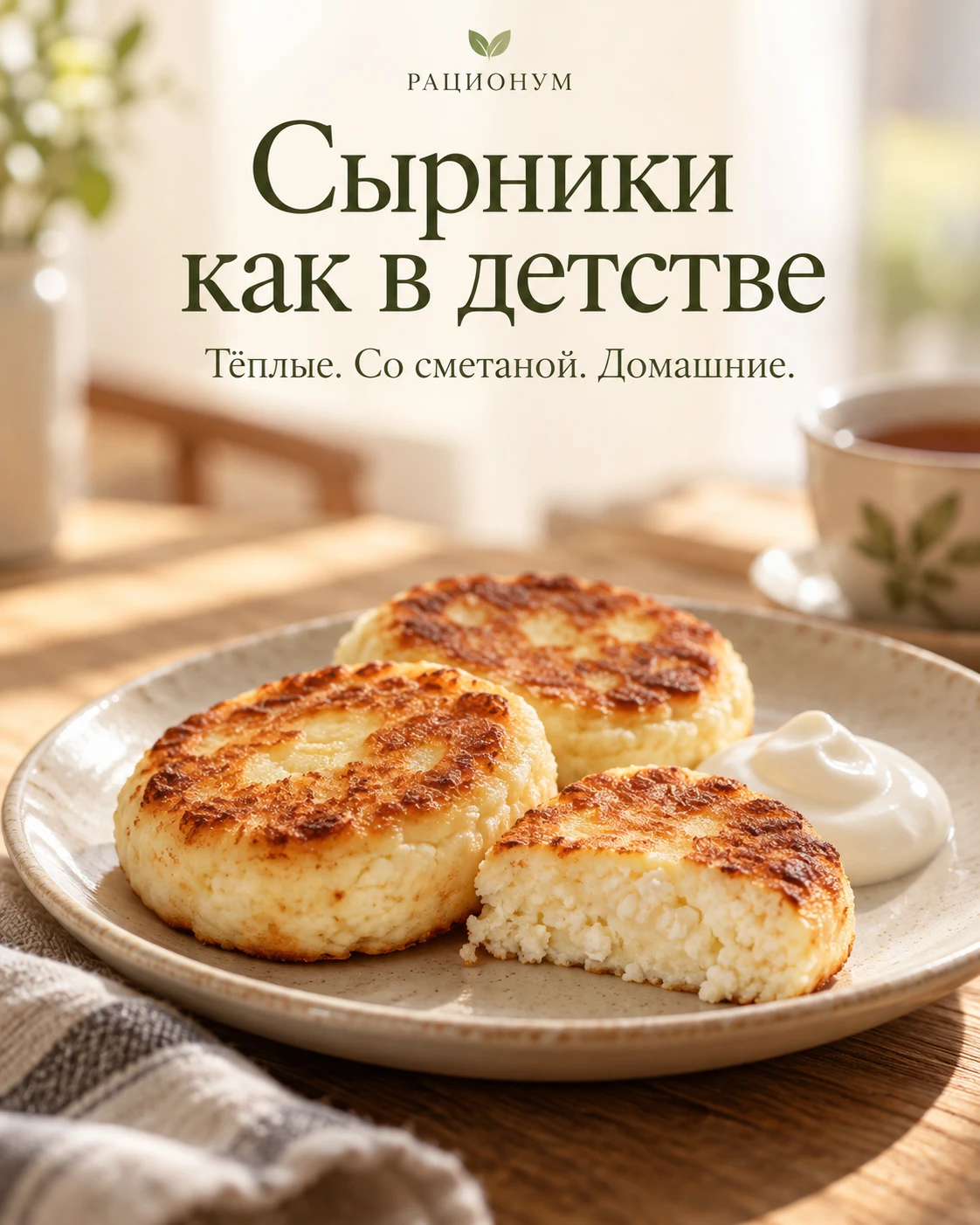 Сырники как в детстве 💛