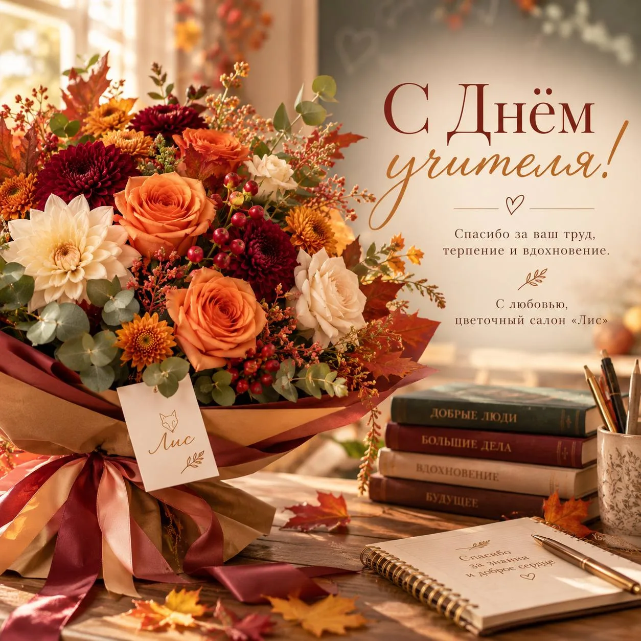 С Днём учителя! 🍁💐