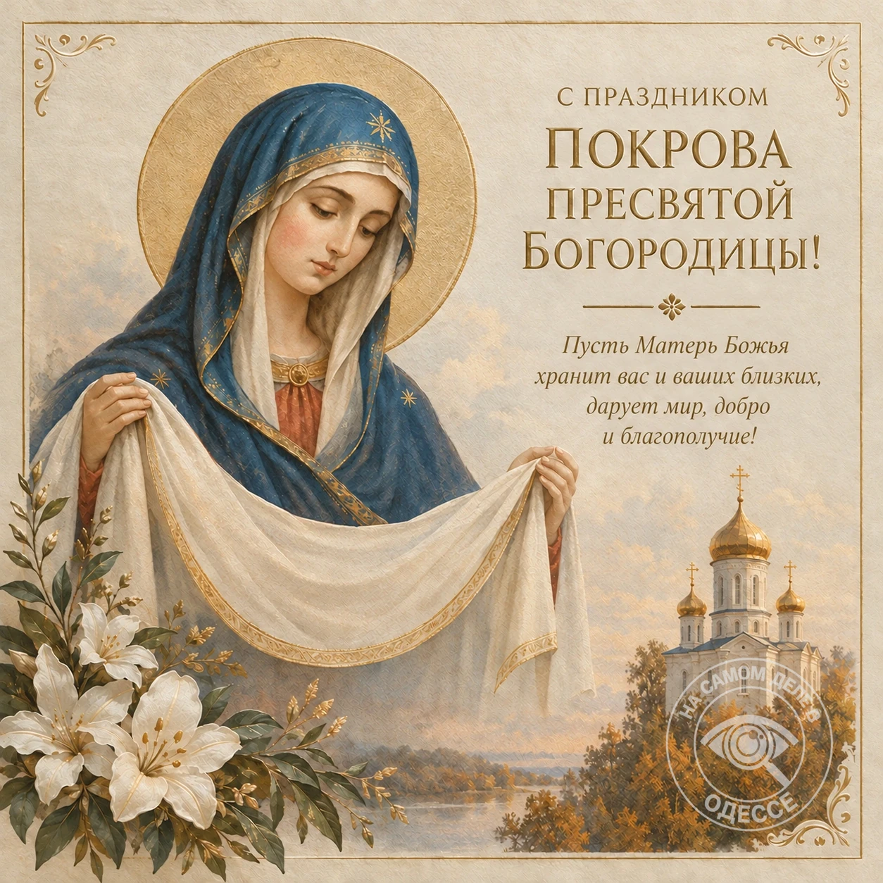 🌟 Всех православных людей от души поздравляем с великим и светлым праздником — Покрово...