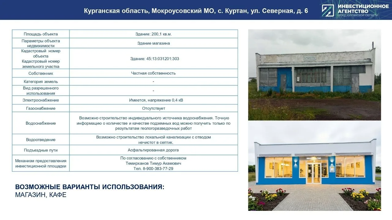 ✅Перечень зданий и сооружений на территории Мокроусовского муниципального округа Курган...