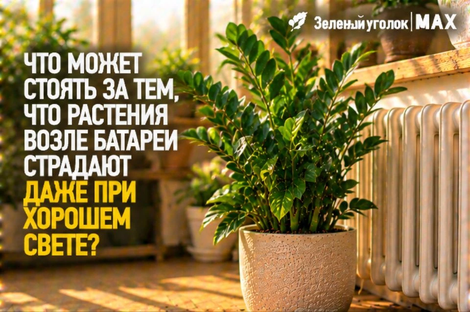 ☀️ ЧТО МОЖЕТ СТОЯТЬ ЗА ТЕМ, ЧТО РАСТЕНИЯ ВОЗЛЕ БАТАРЕИ СТРАДАЮТ ДАЖЕ ПРИ ХОРОШЕМ СВЕТЕ?