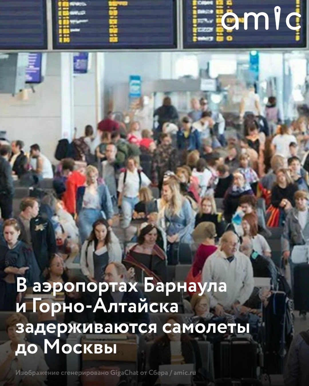 В аэропортах Барнаула и Горно-Алтайска 12 октября возникли задержки рейсов в Москву