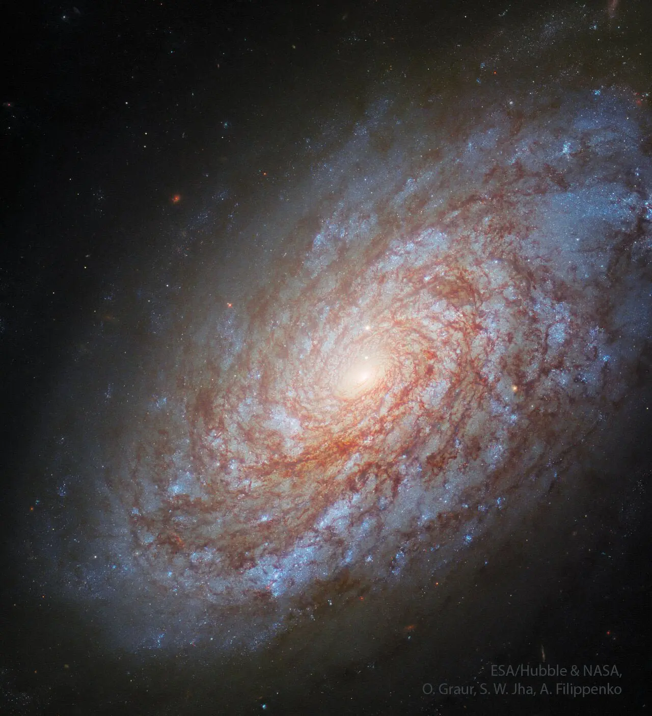 NGC 4414: клочковатая спиральная галактика [Космокадр 07.04.2025]