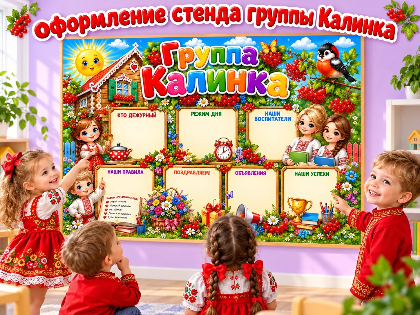 Оформление группы «Калинка»