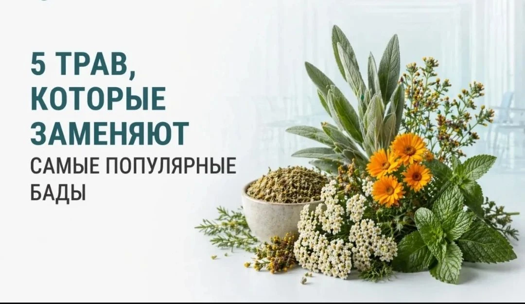 5 трав, которые соревнуются с БАДами, и часто выигрывают