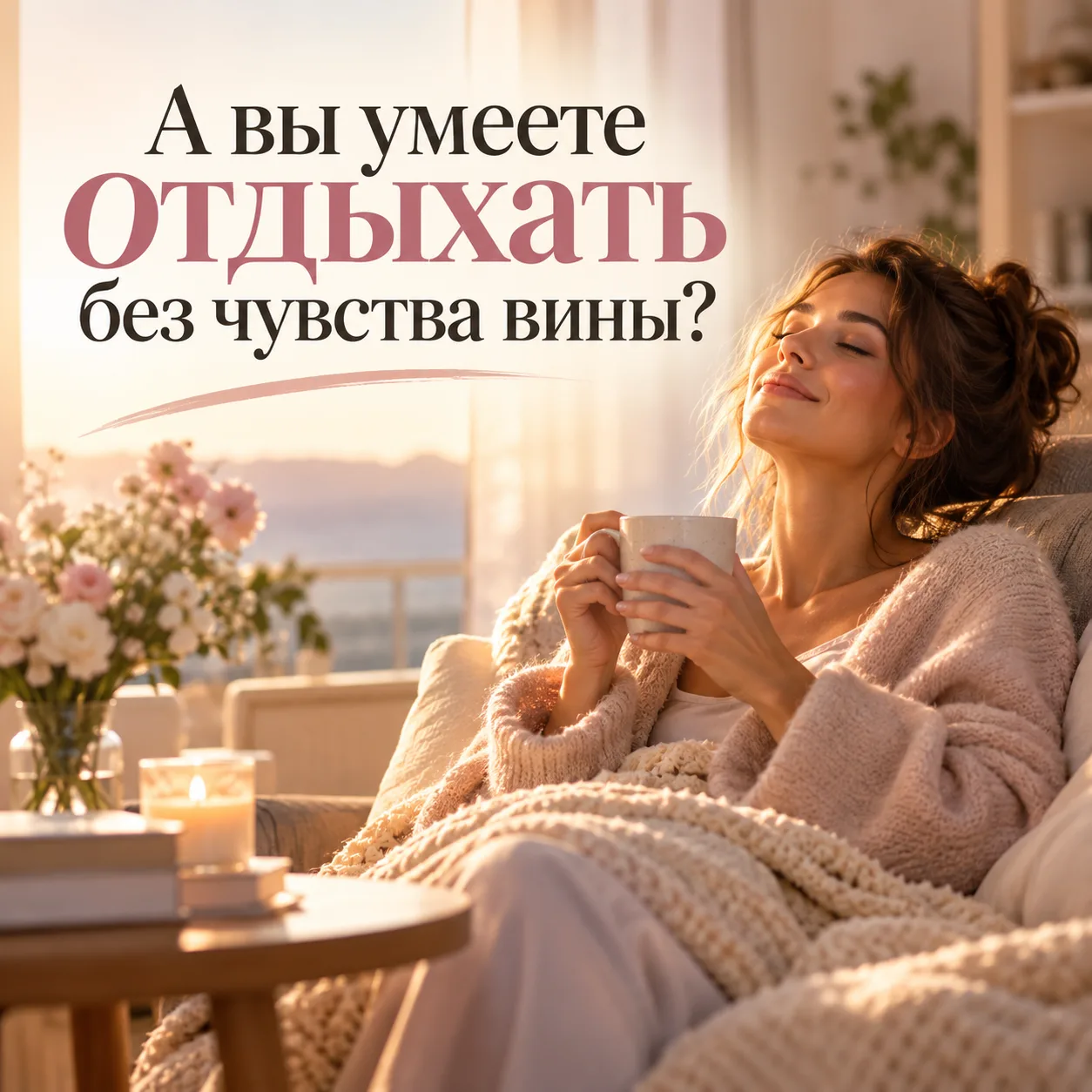 А вы умеете отдыхать без чувства вины? ❤️