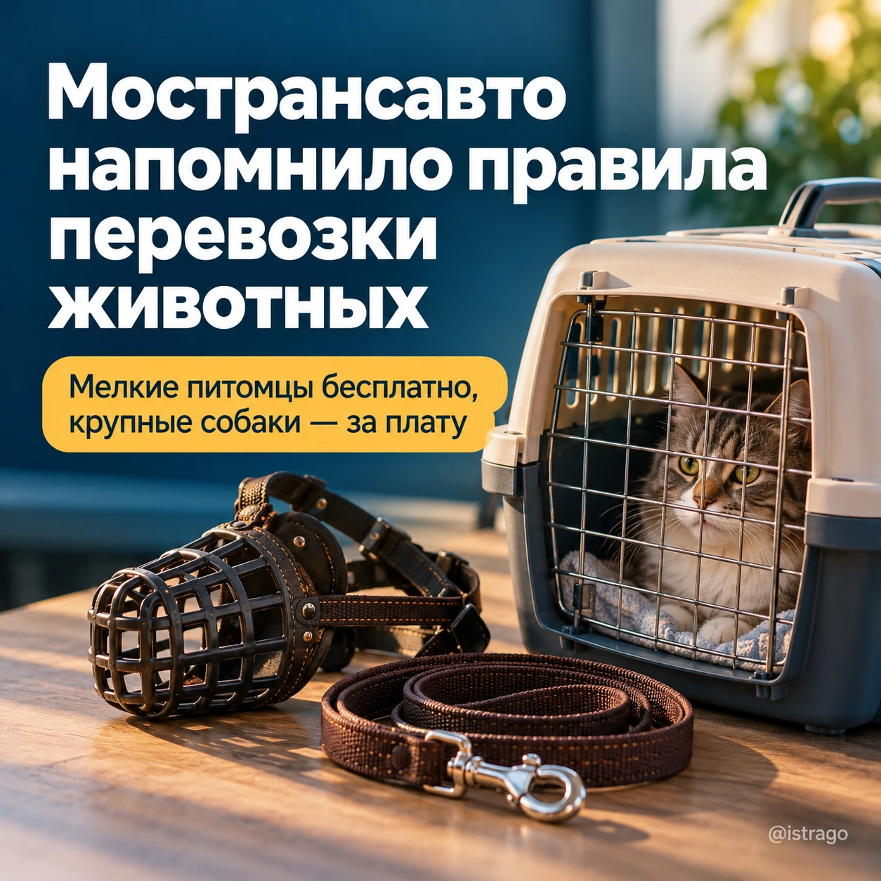 С животными в автобус: Мострансавто напомнило правила перевозки 🐾