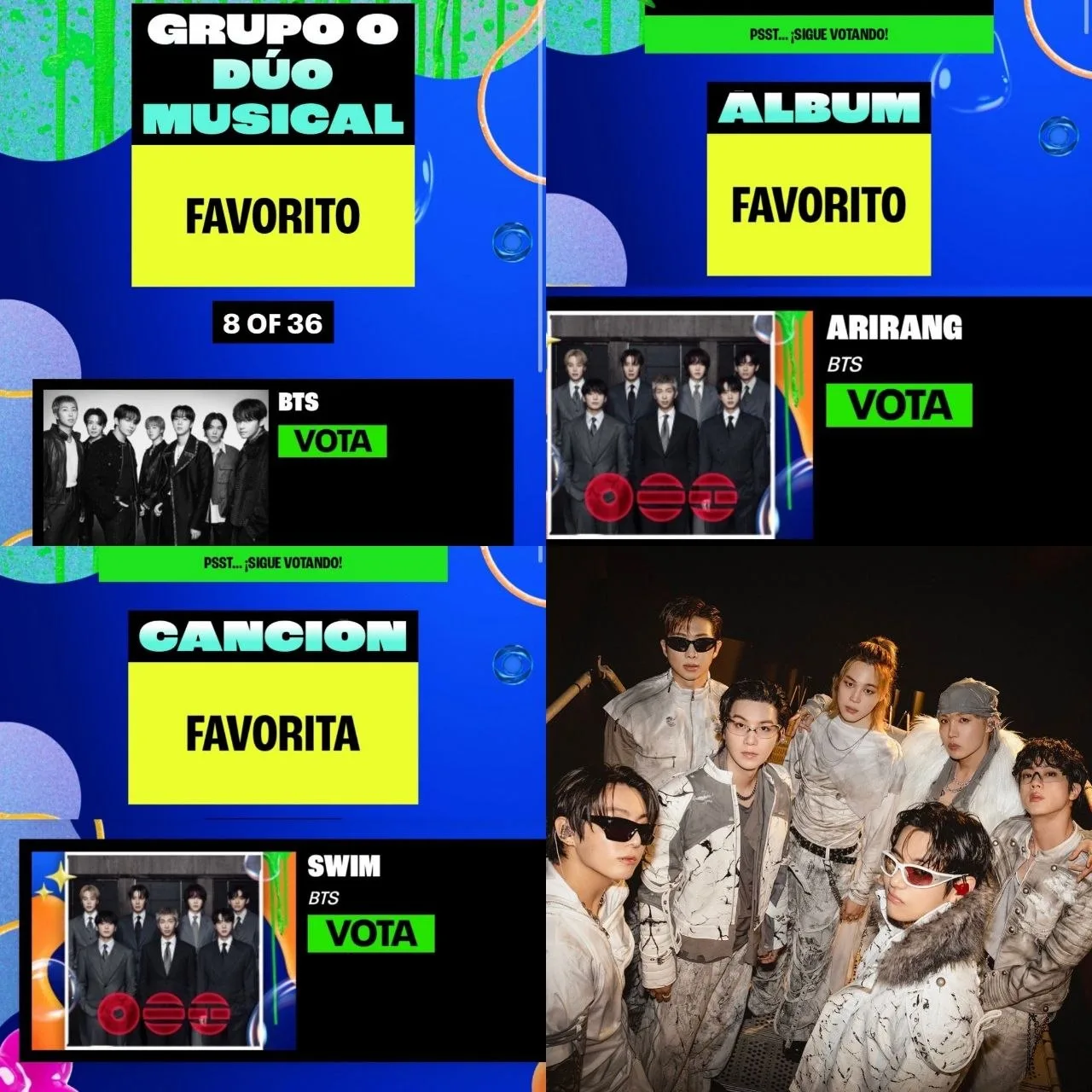 — Группа BTS номинирована в трех категориях премии Kids' Choice Awards 2026 🔥