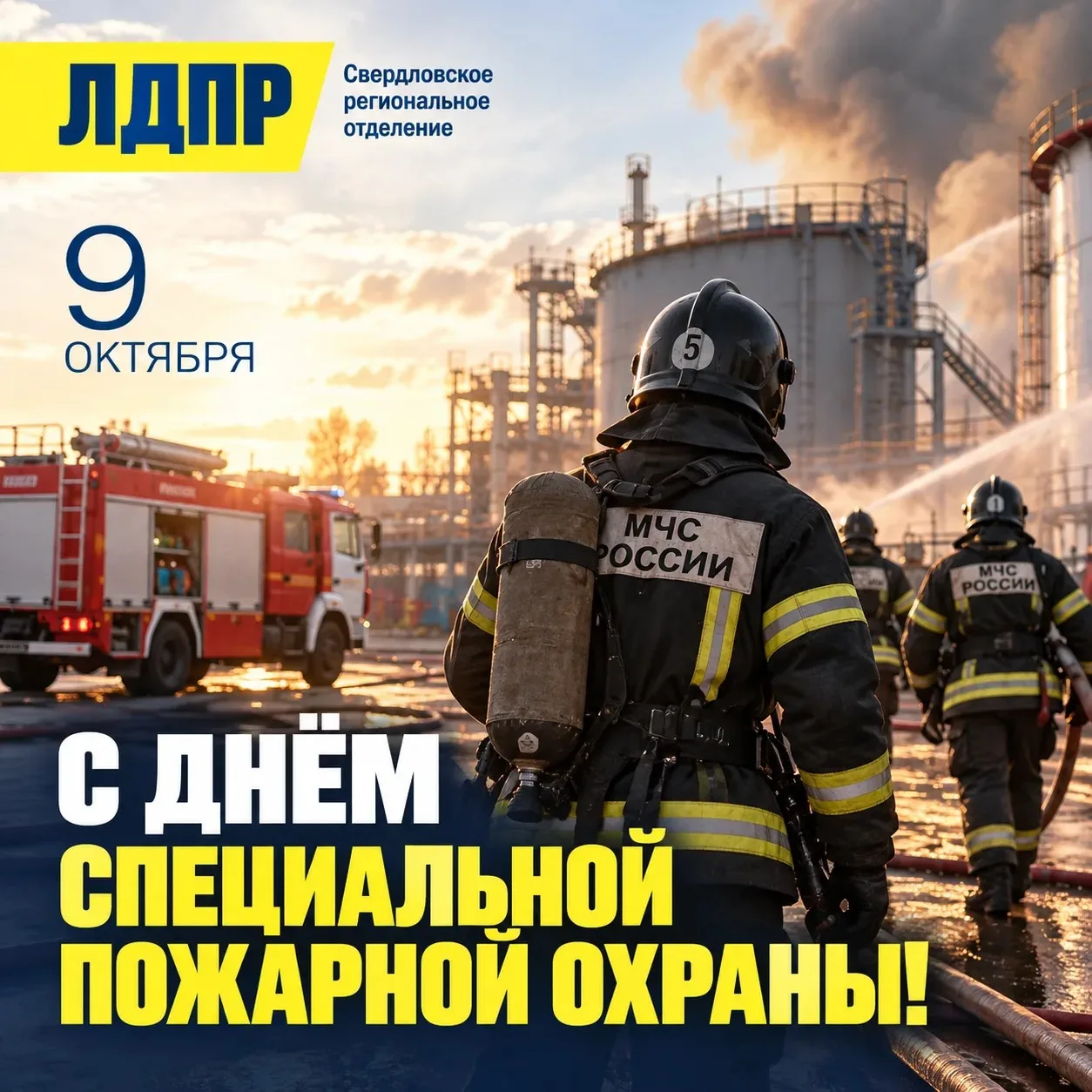 9 октября – День Специальной пожарной охраны МЧС России 🚒