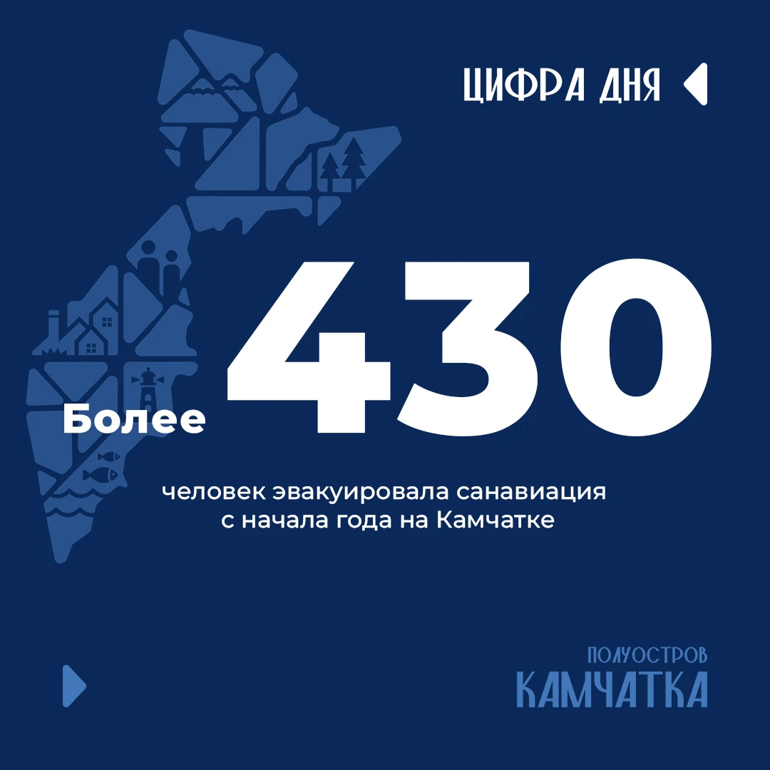 На Камчатке санавиация с начала года эвакуировала более 430 человек
