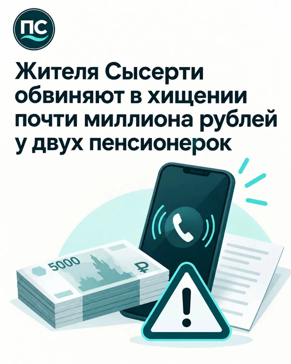 Жителя Сысерти обвиняют в хищении почти миллиона рублей у двух пенсионерок😨