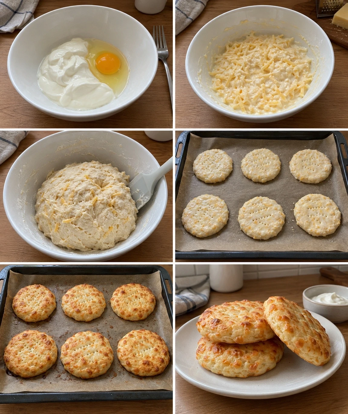 🧀 Сметанные лепёшки с сыром — пока чайник закипает, замесим тесто