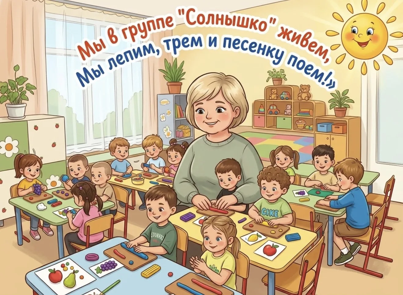 🌟 Первая встреча с пластилином в группе «Солнышко»! 🌟