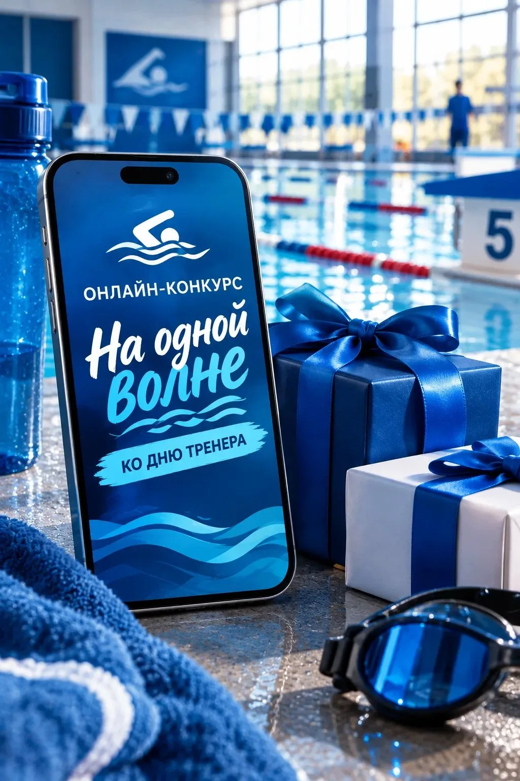 🏊 Онлайн-конкурс «На одной волне» ко Дню тренера — 30 октября!