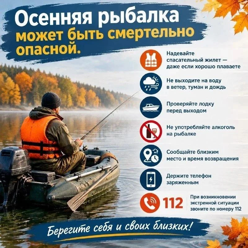Основные риски осенней рыбалки: