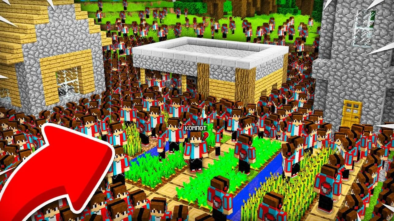[Компот] ОТКУДА В НАШЕЙ ДЕРЕВНЕ СТОЛЬКО КОМПОТОВ В МАЙНКРАФТ | Компот Minecraft (1080p)