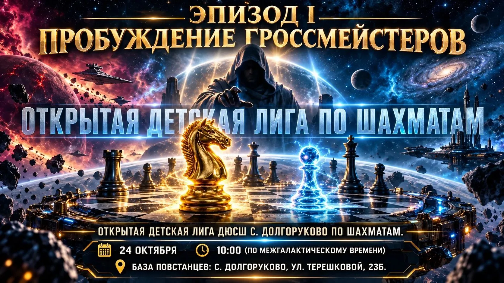 🌌♟️ ЭПИЗОД I. ПРОБУЖДЕНИЕ ГРОССМЕЙСТЕРОВ!