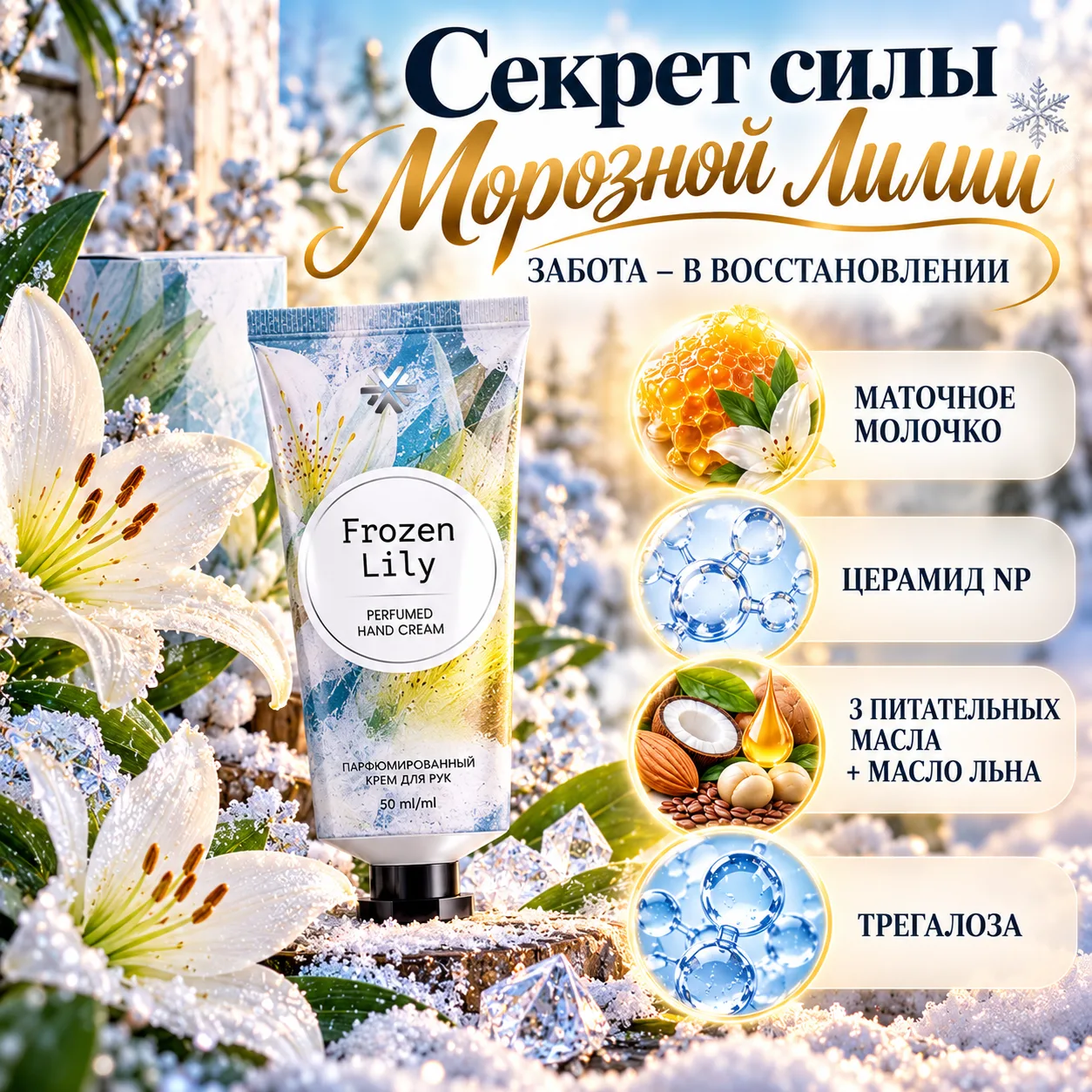🛡️ Забота – в восстановлении: секрет силы Морозной лилии