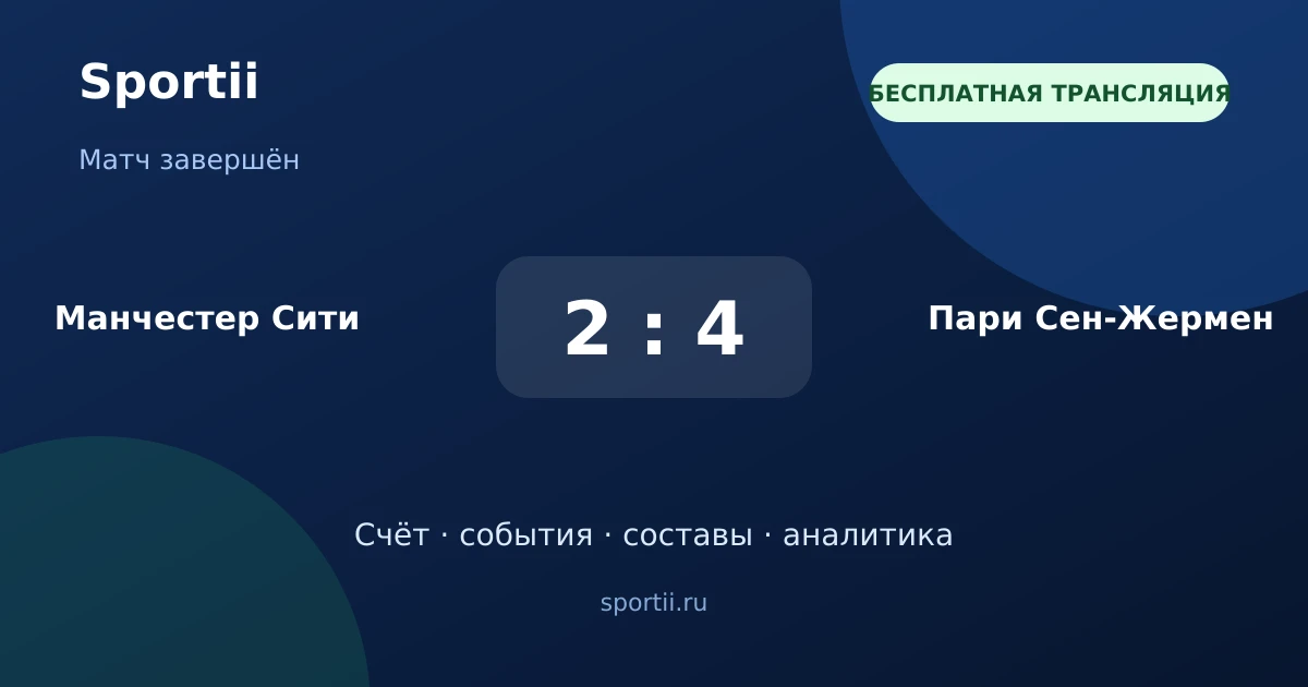 ⚽ Матч завершён