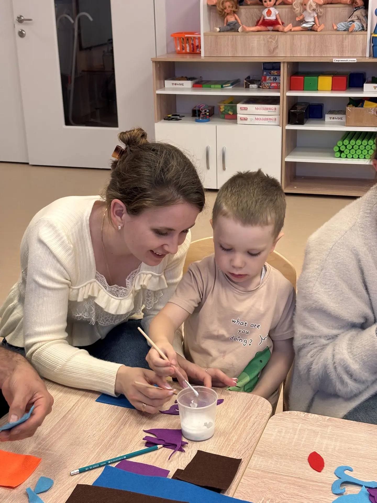В детском саду «Атмосфера детства» прошел мастер-класс для родителей 🎊