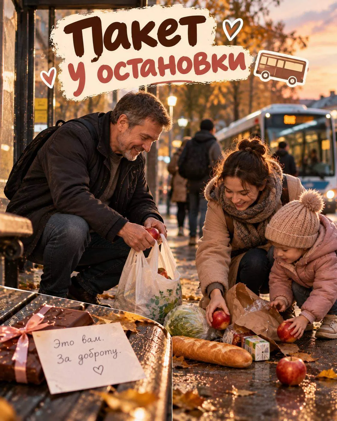 Мужчина лет пятидесяти стоял на остановке и заметил рядом с собой растерянную женщину. ...