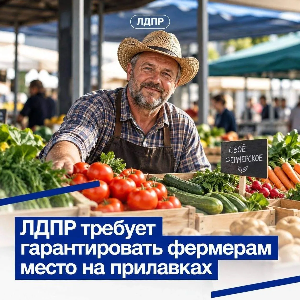 ЛДПР: местным продуктам — не менее 25% полок в крупных сетях