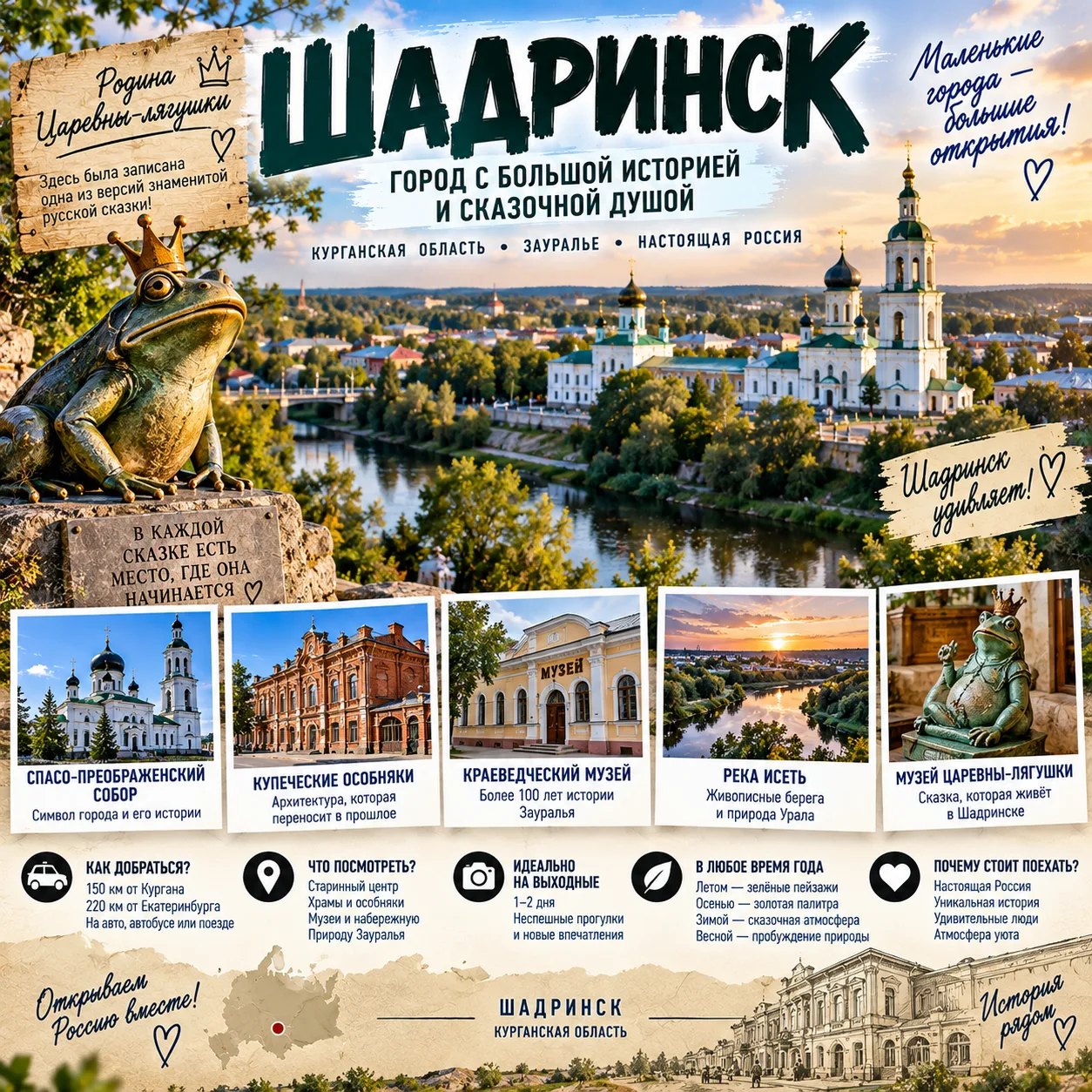 🇷🇺 ШАДРИНСК: ГОРОД НА УРАЛЕ, ГДЕ ЖИВУТ СКАЗКИ, СОХРАНИЛИСЬ КУПЕЧЕСКИЕ ОСОБНЯКИ И РОДИ...