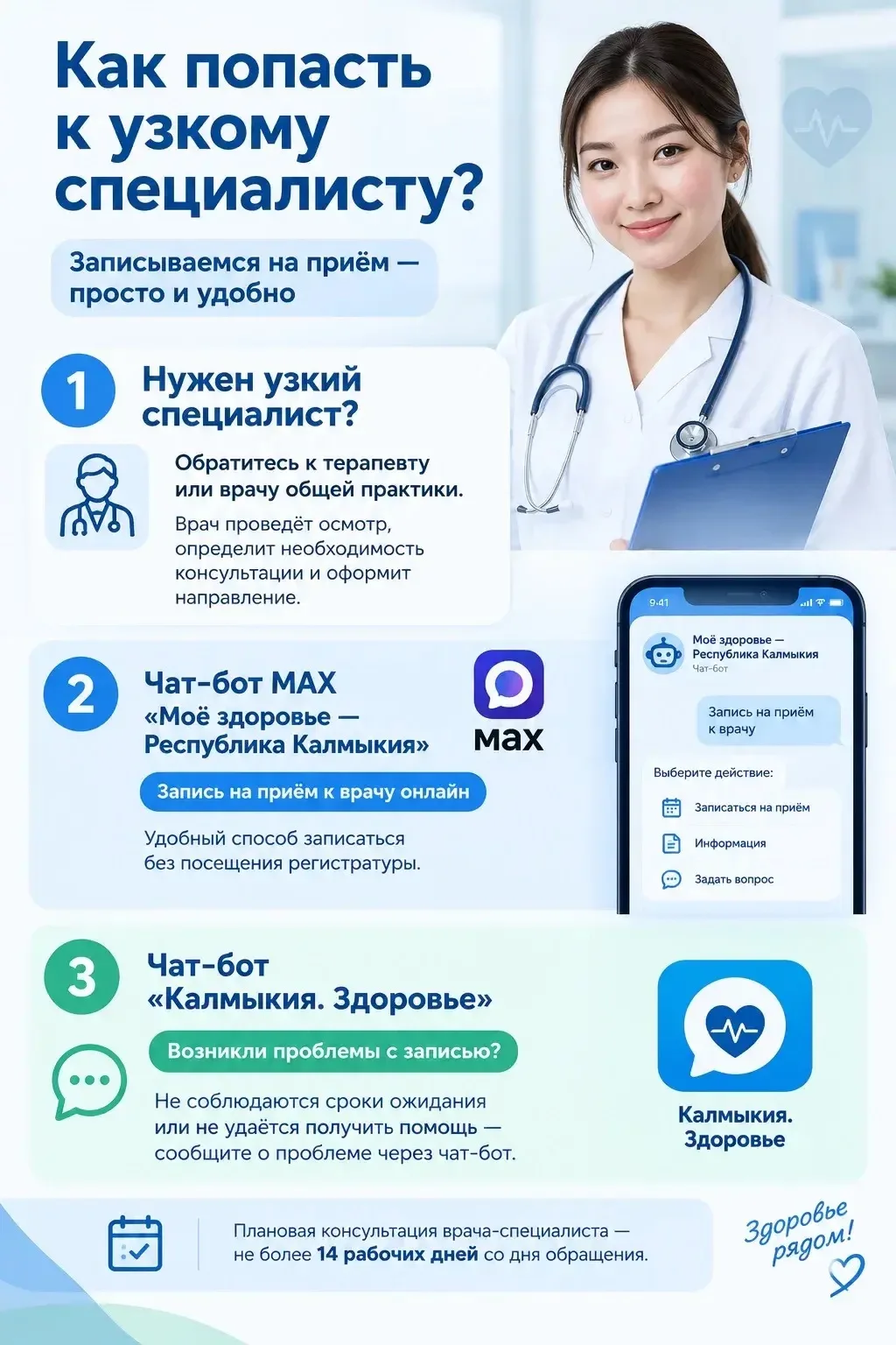 👩🏻‍⚕️ Как попасть к узкому специалисту? Разъясняем порядок записи