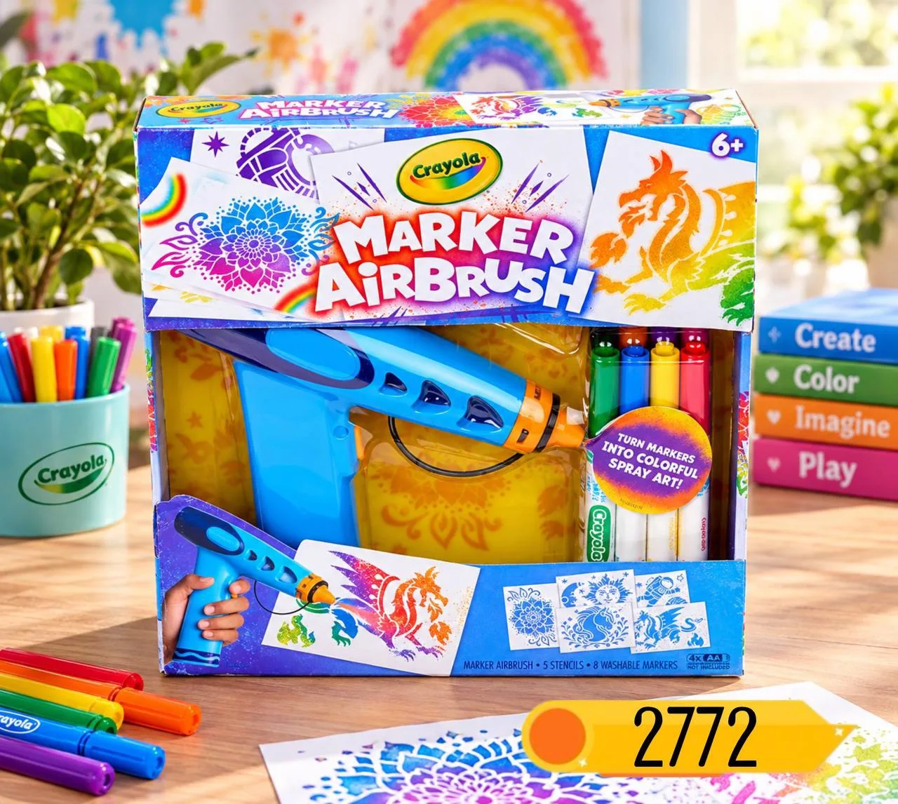 Встречайте обновлённый маркерный аэрограф Crayola — профессиональное искусство граффити...