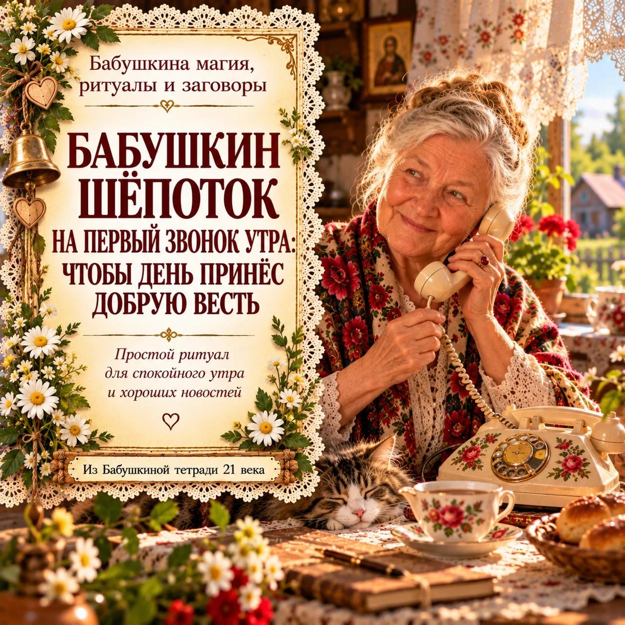 🔔 БАБУШКИН ШЁПОТОК НА ПЕРВЫЙ ЗВОНОК УТРА: ЧТОБЫ ДЕНЬ ПРИНЁС ДОБРУЮ ВЕСТЬ