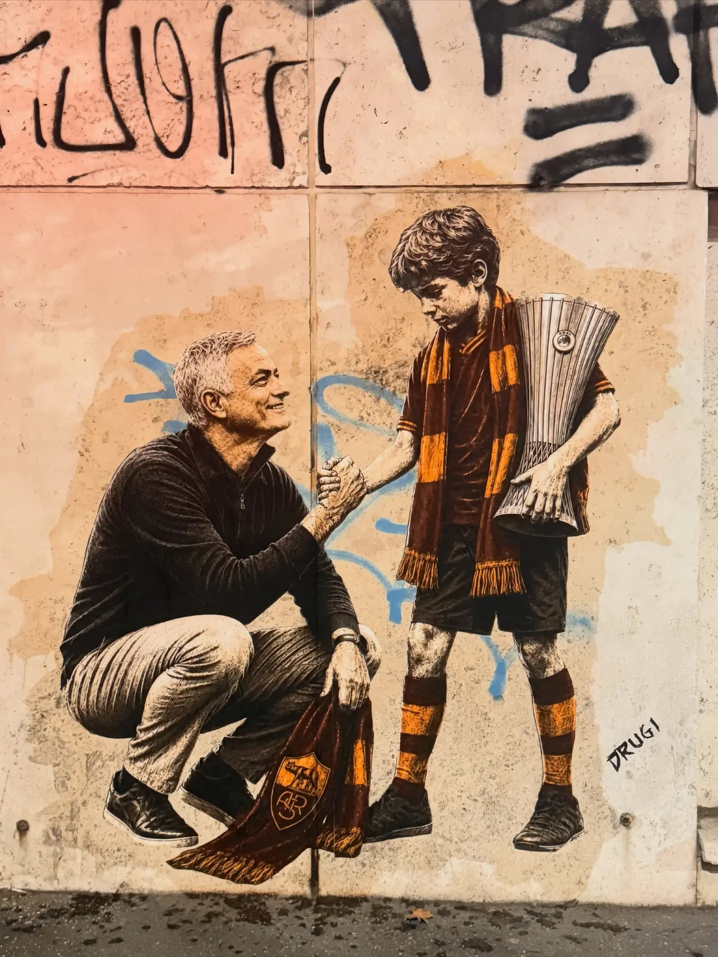 ForzaRoma: В Риме появился новый мурал Моуриньо перед его возвращением на «Олимпико»