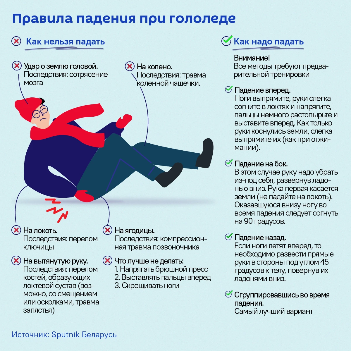 ❄️ Осторожно, гололёд! Как не поскользнуться и не травмироваться