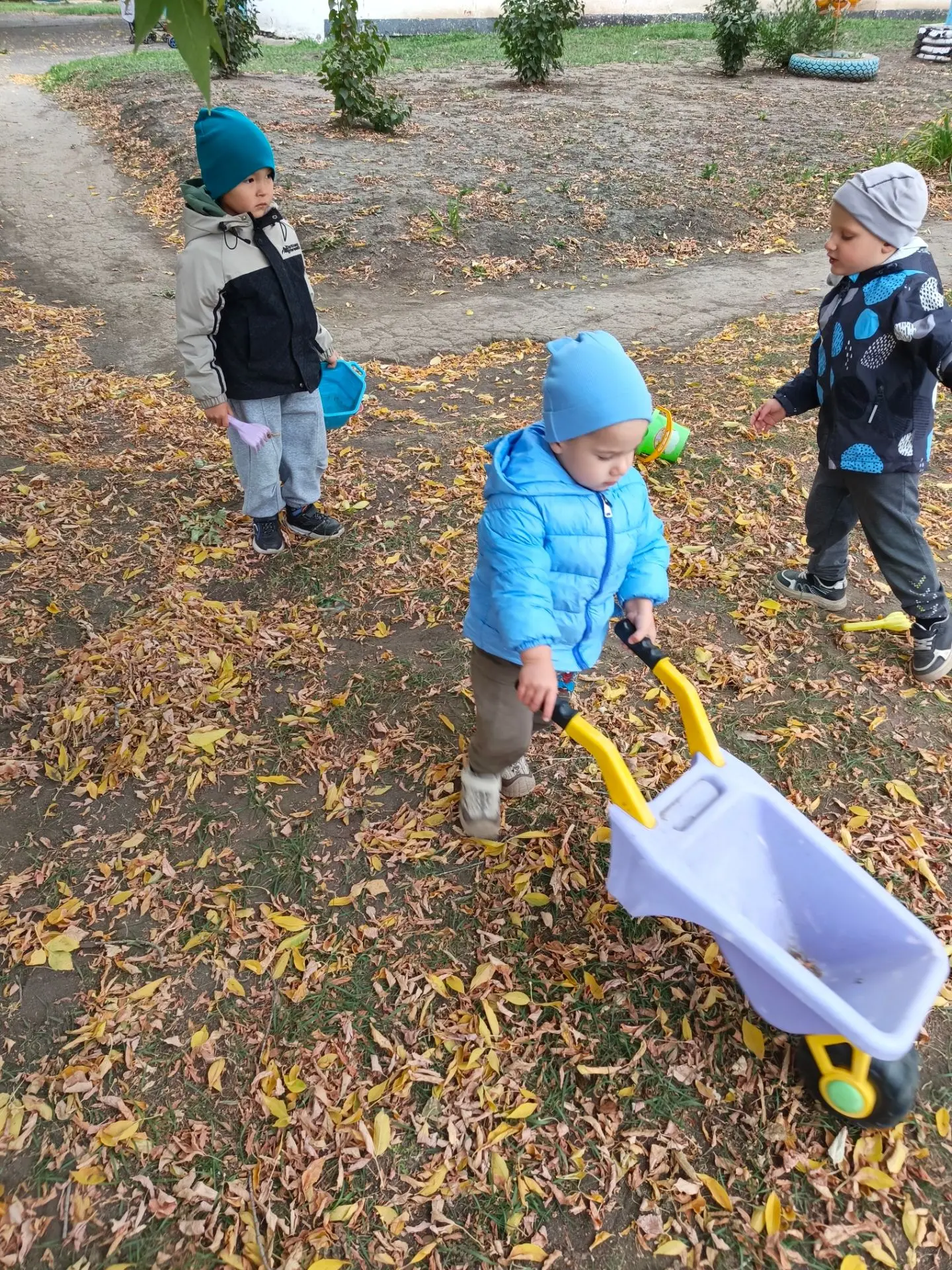 Осенний марафон чистоты: как малыши провожали осень. 🍁🍂🍁